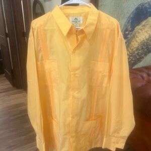 Long sleeve “Mojito” guayabera shirt size 3X in EUC